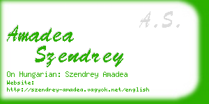 amadea szendrey business card